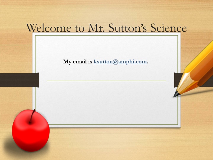 welcome to mr sutton s science