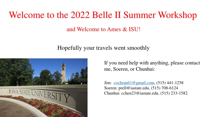 welcome to the 2022 belle ii summer workshop