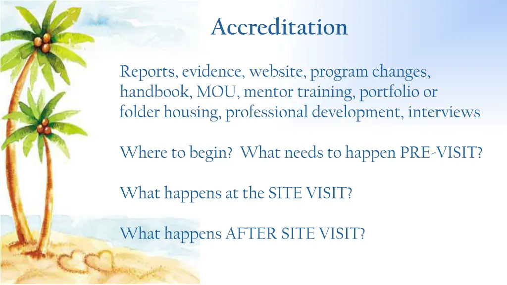 accreditation