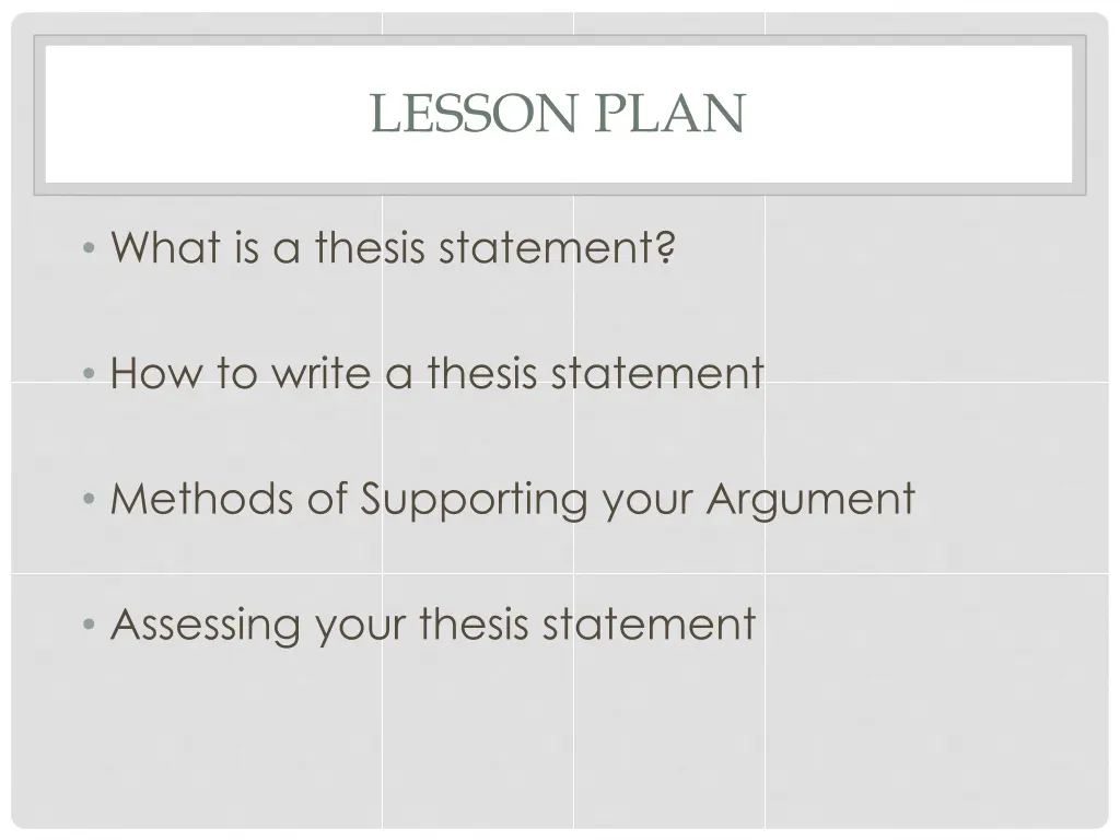 lesson plan