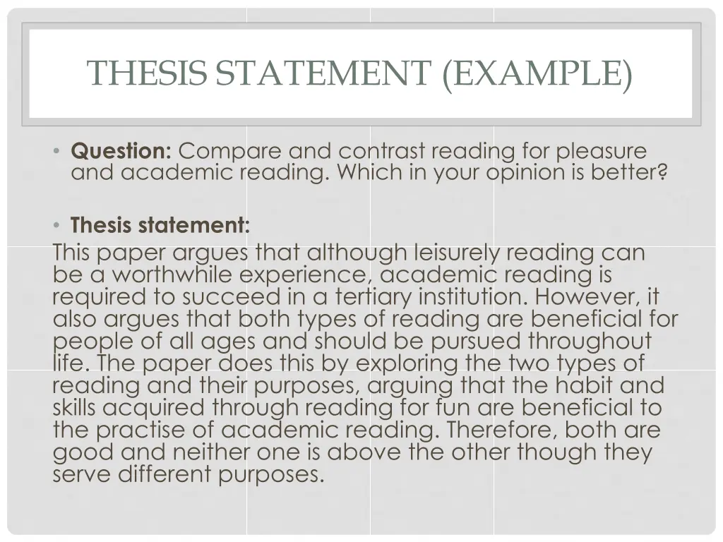 thesis statement example