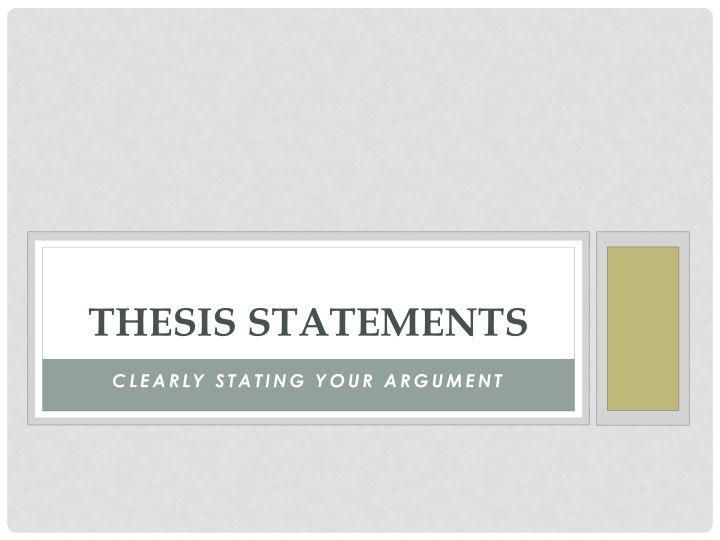 thesis statements