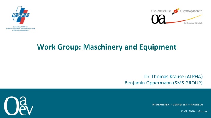 work group maschinery and equipment