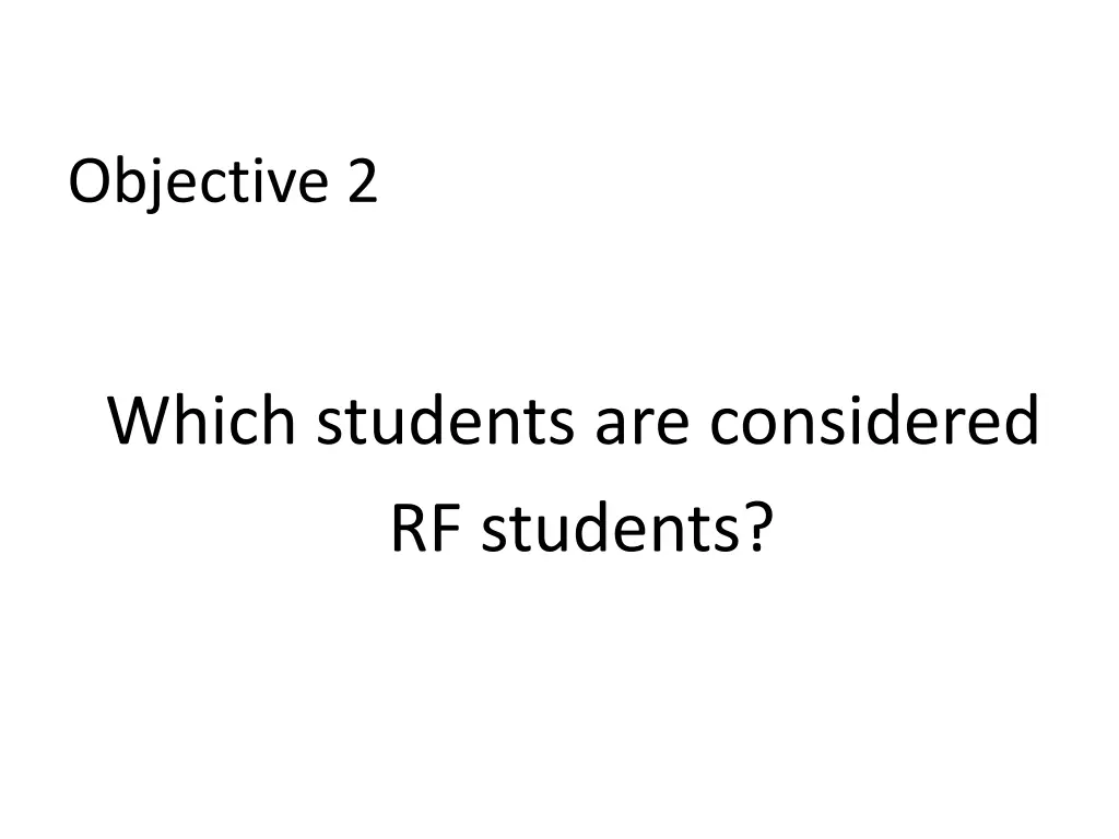 objective 2