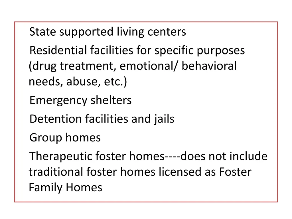 state supported living centers residential