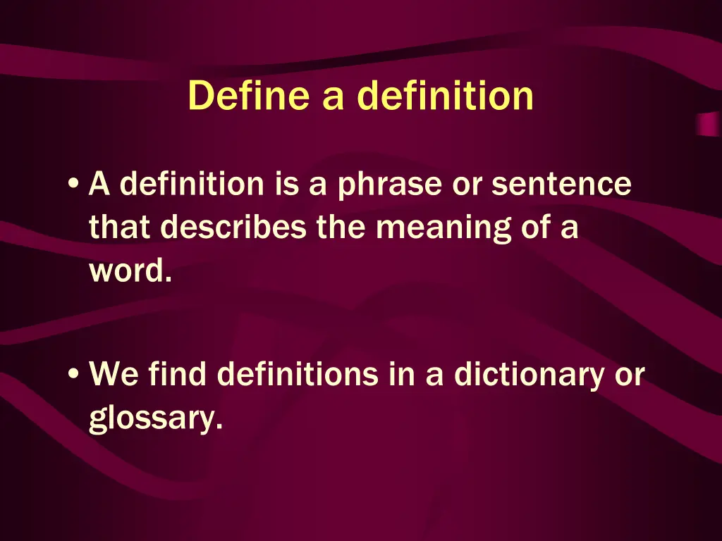 define a definition
