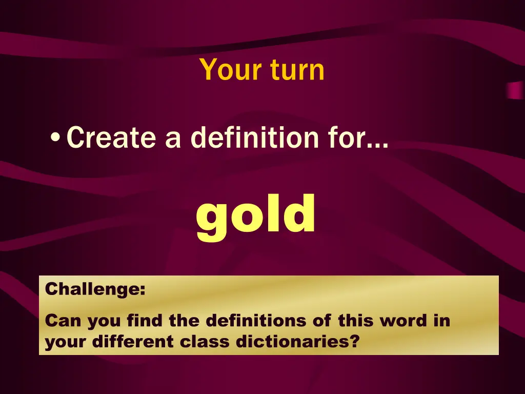 your turn