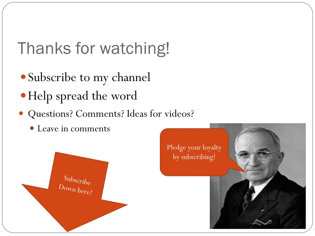 thanks for watching