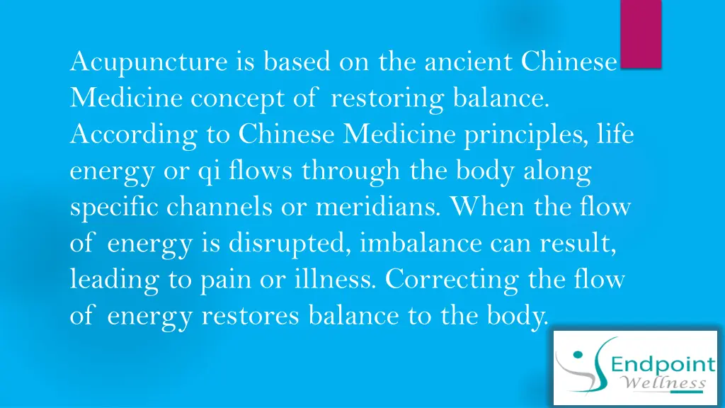 acupuncture is based on the ancient chinese