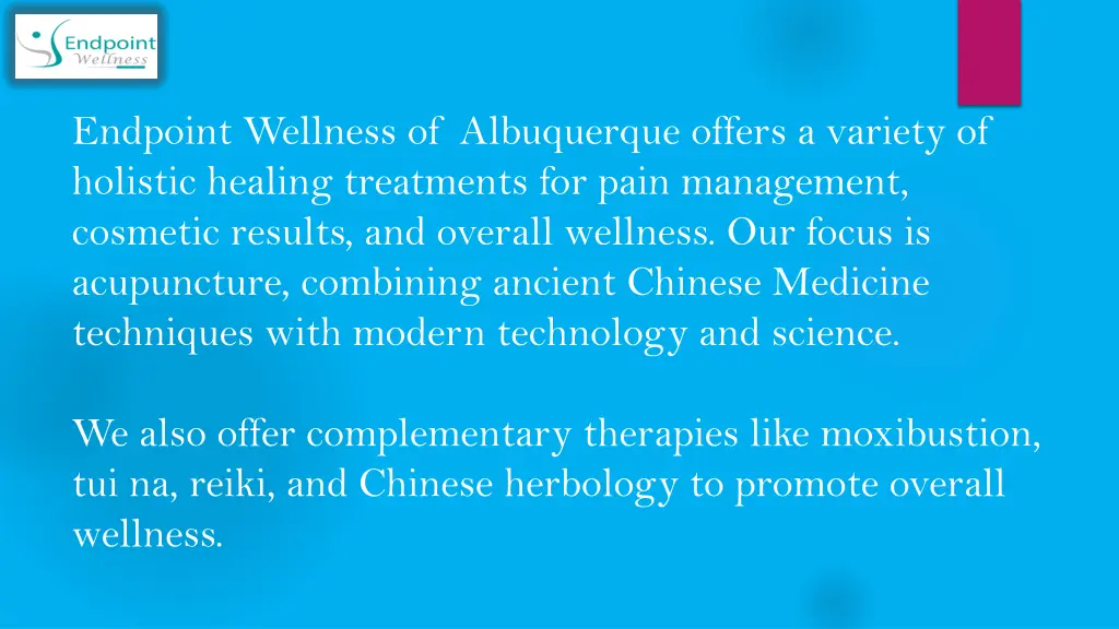 endpoint wellness of albuquerque offers a variety