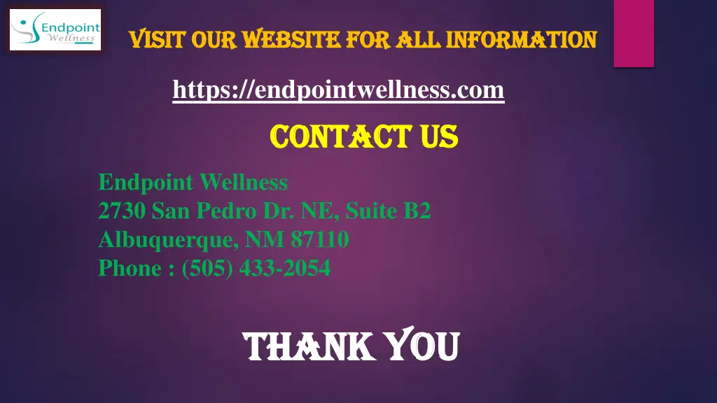 visit our website for all information visit