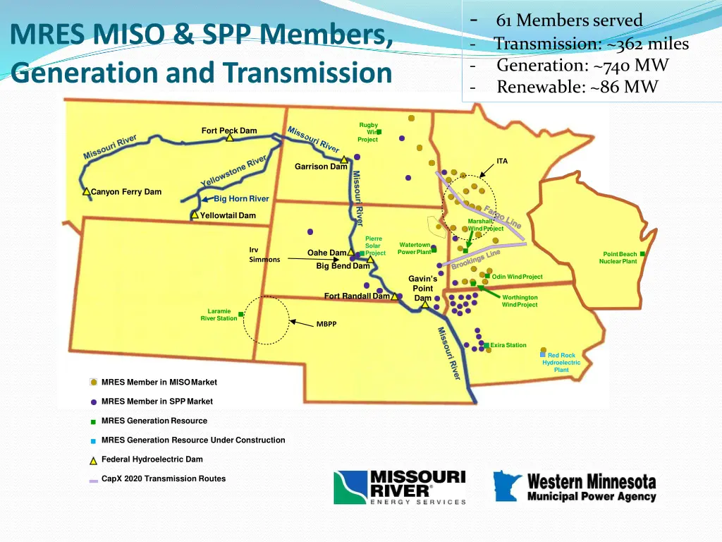 61 members served transmission 362 miles