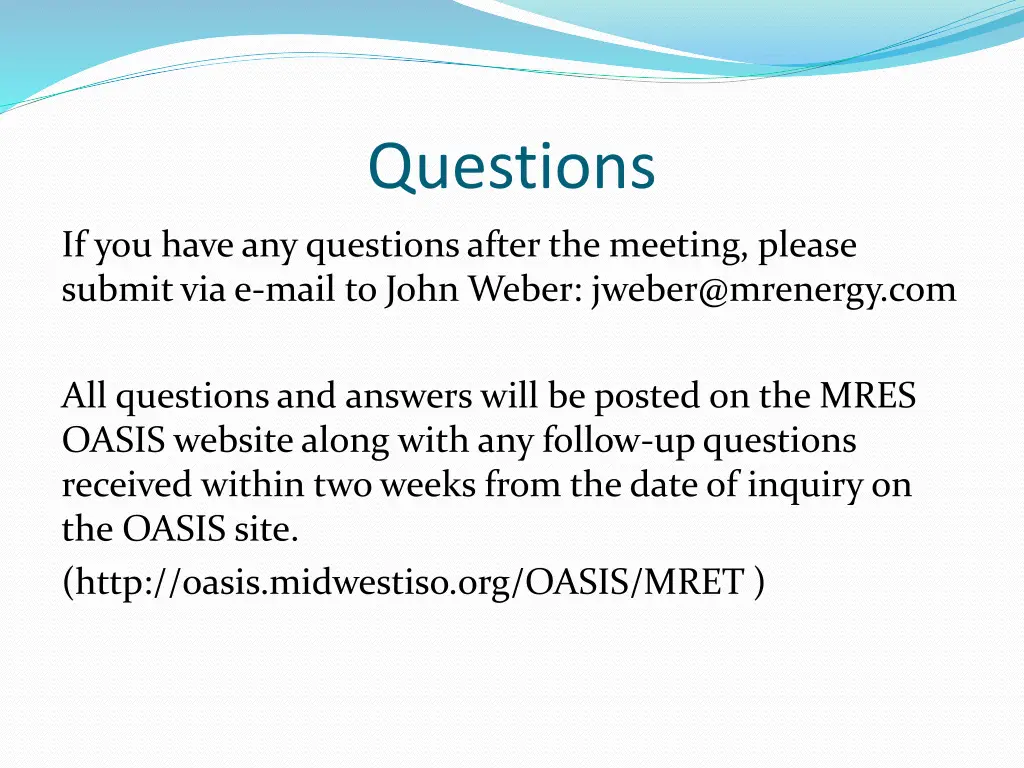 questions