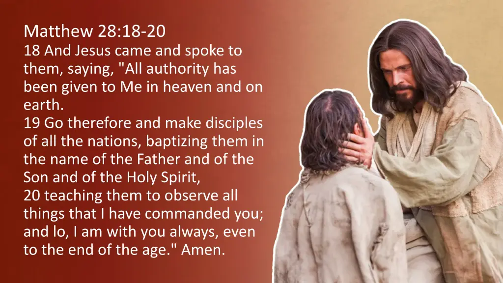 matthew 28 18 20 18 and jesus came and spoke
