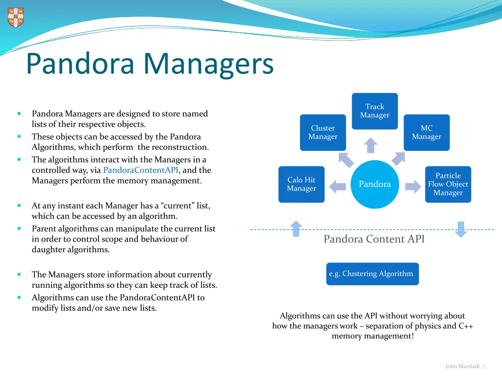 pandora managers