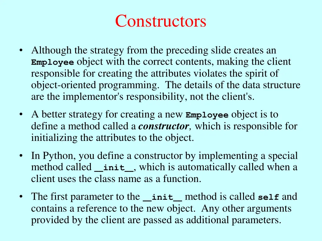 constructors