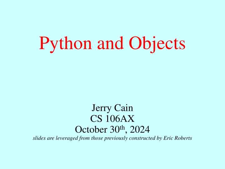 python and objects