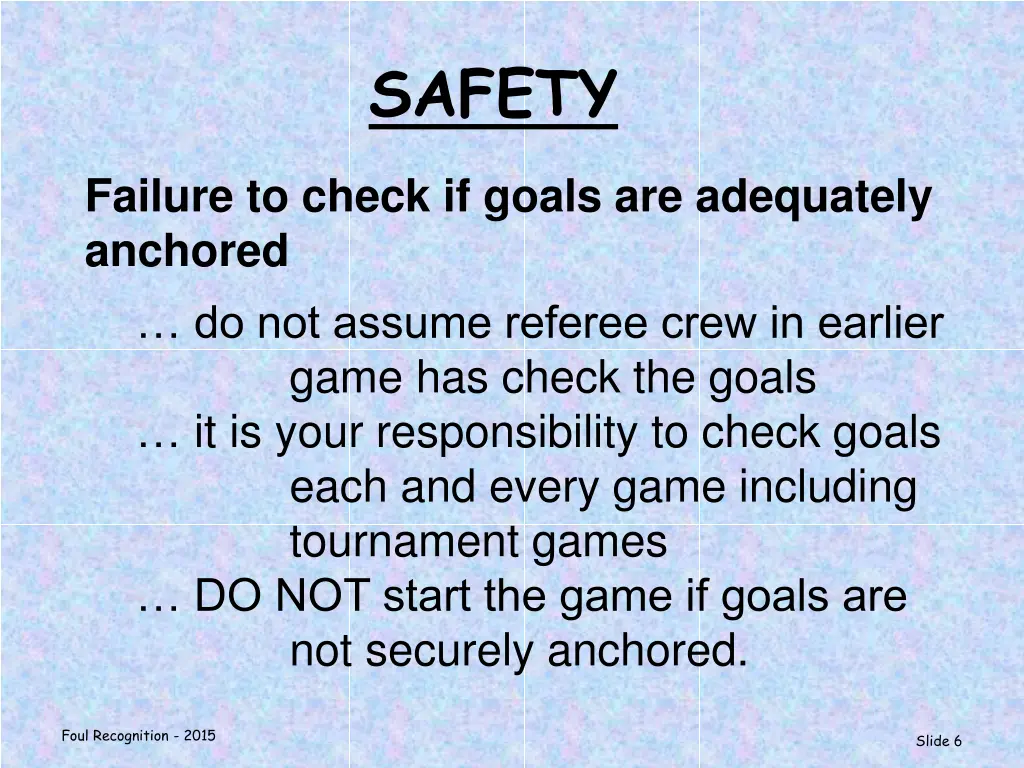 safety