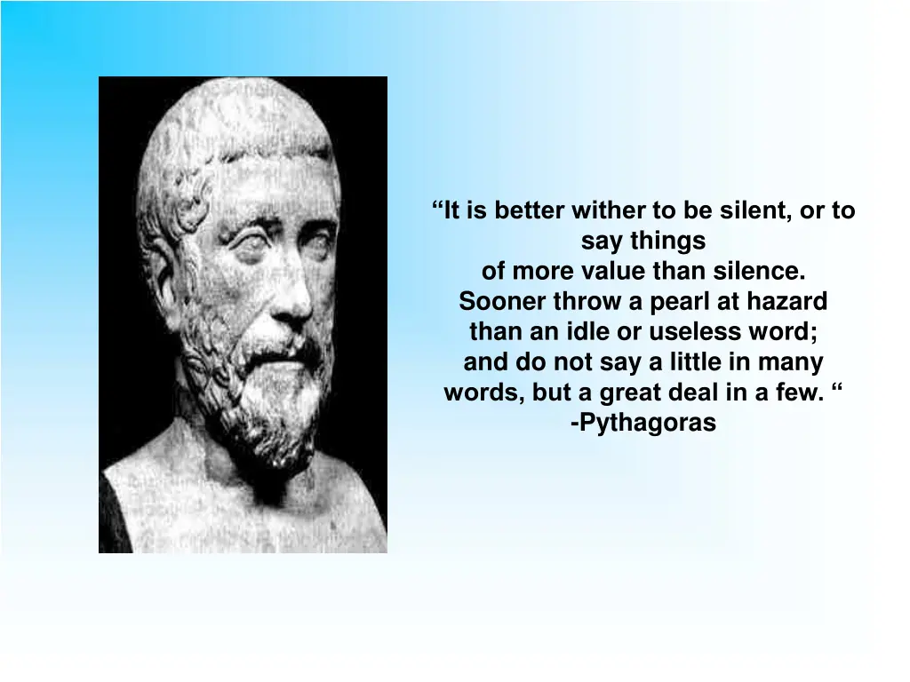 it is better wither to be silent or to say things