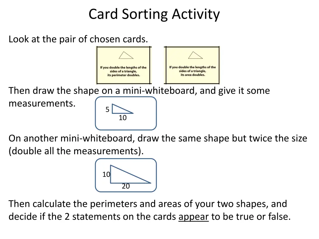 card sorting activity 1