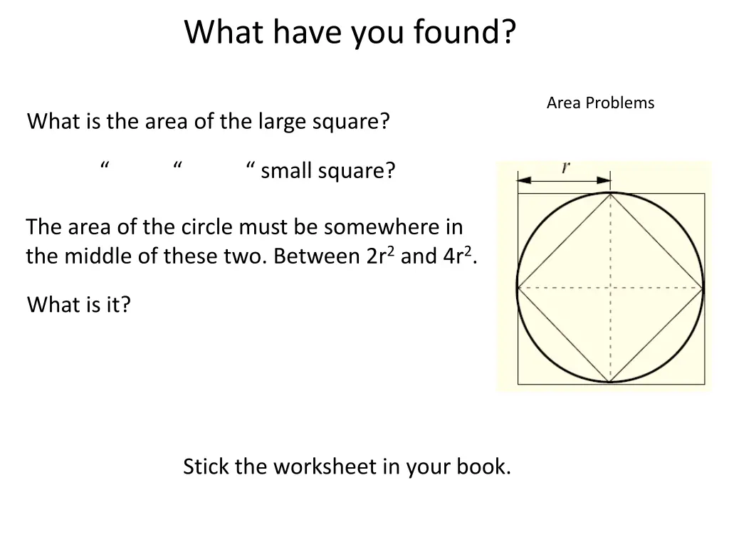what have you found 1