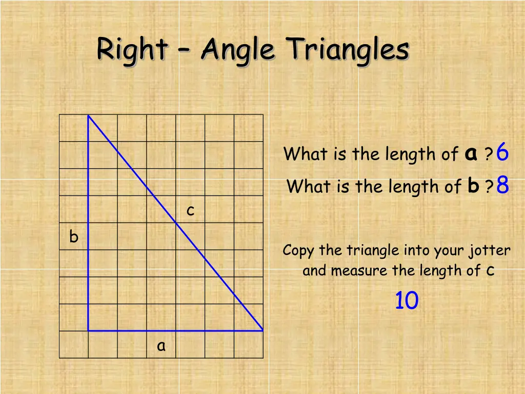 right angle triangles 2