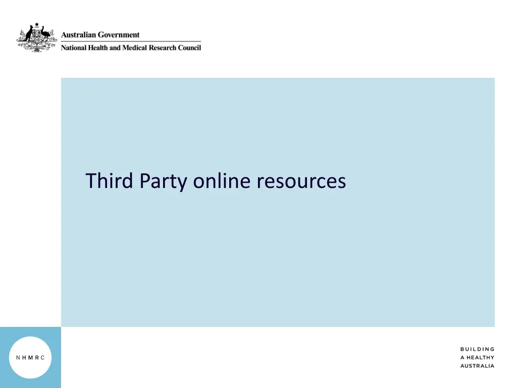 third party online resources