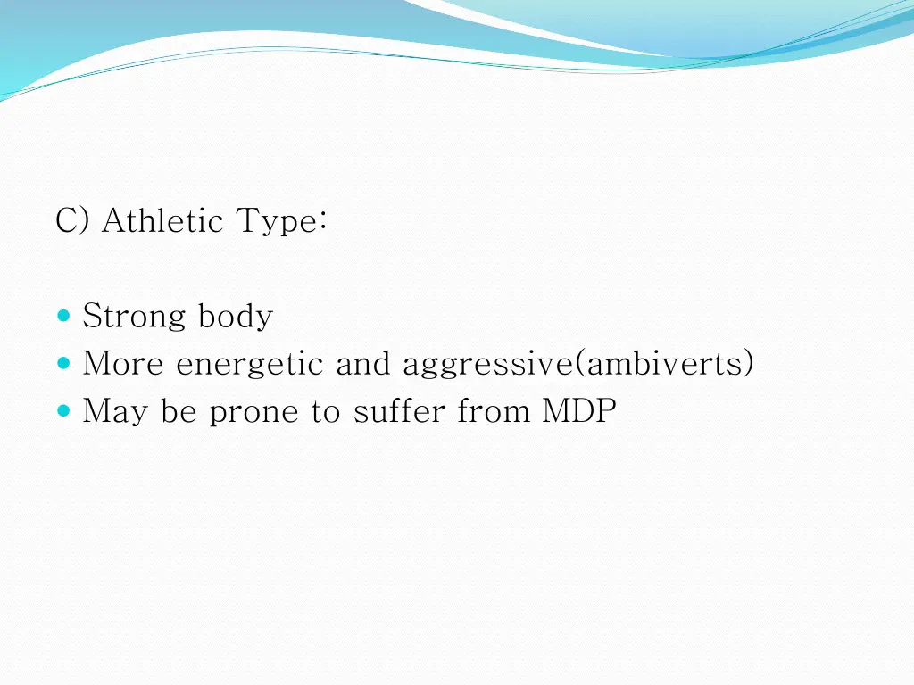 c athletic type
