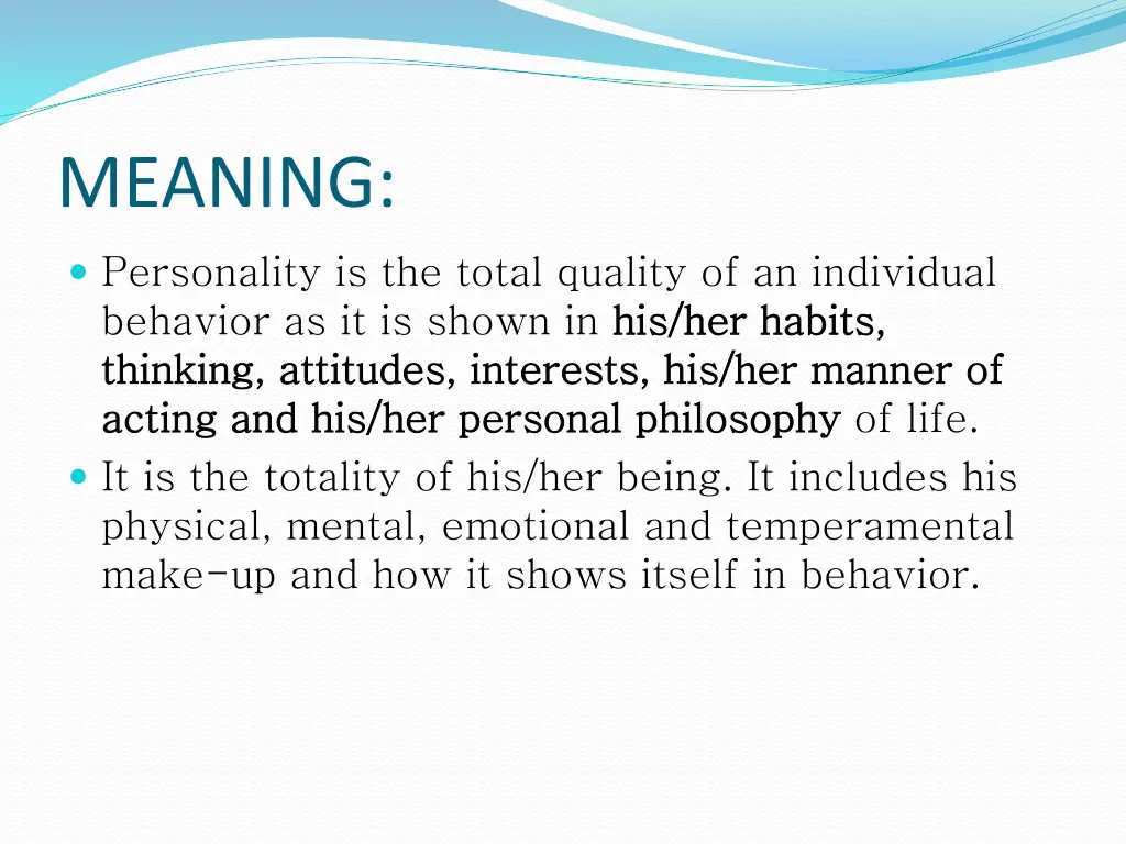 meaning