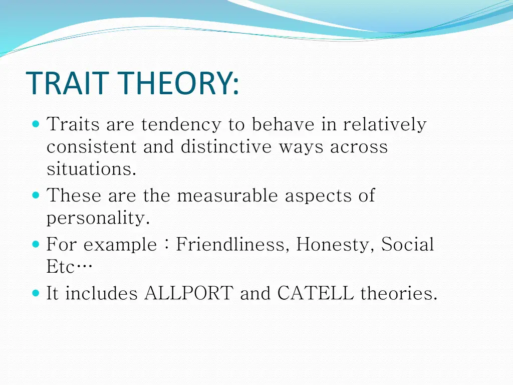 trait theory