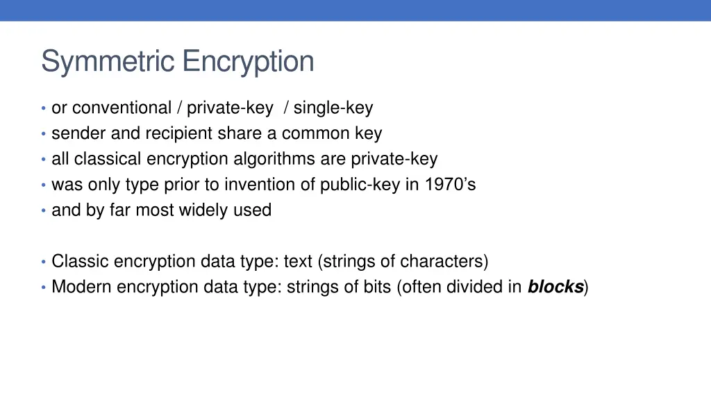 symmetric encryption