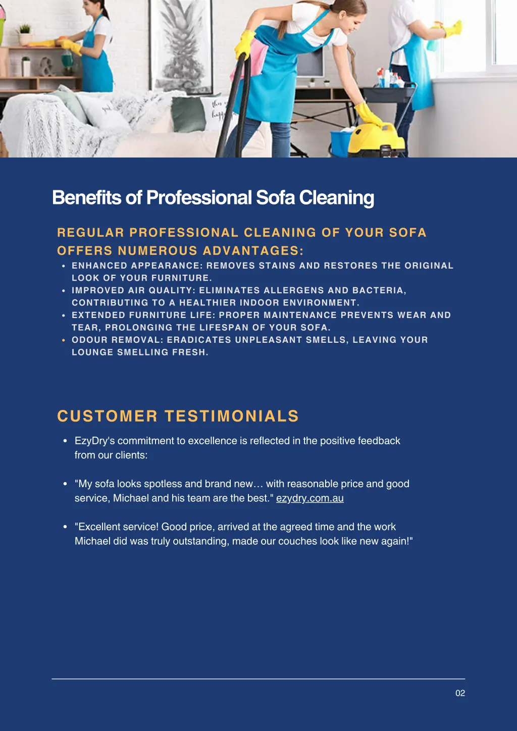 benefits of professional sofa cleaning