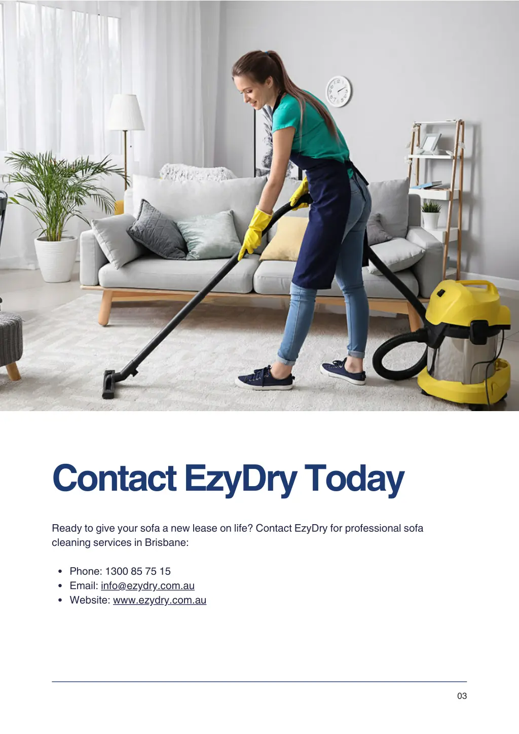 contact ezydry today