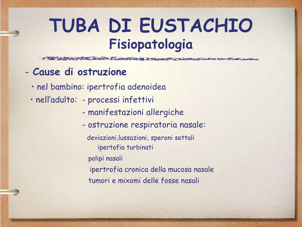 tuba di eustachio fisiopatologia 1