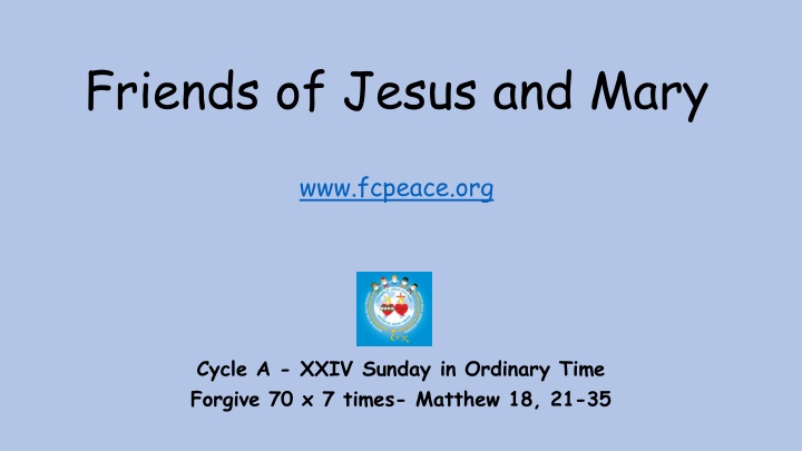 friends of jesus and mary