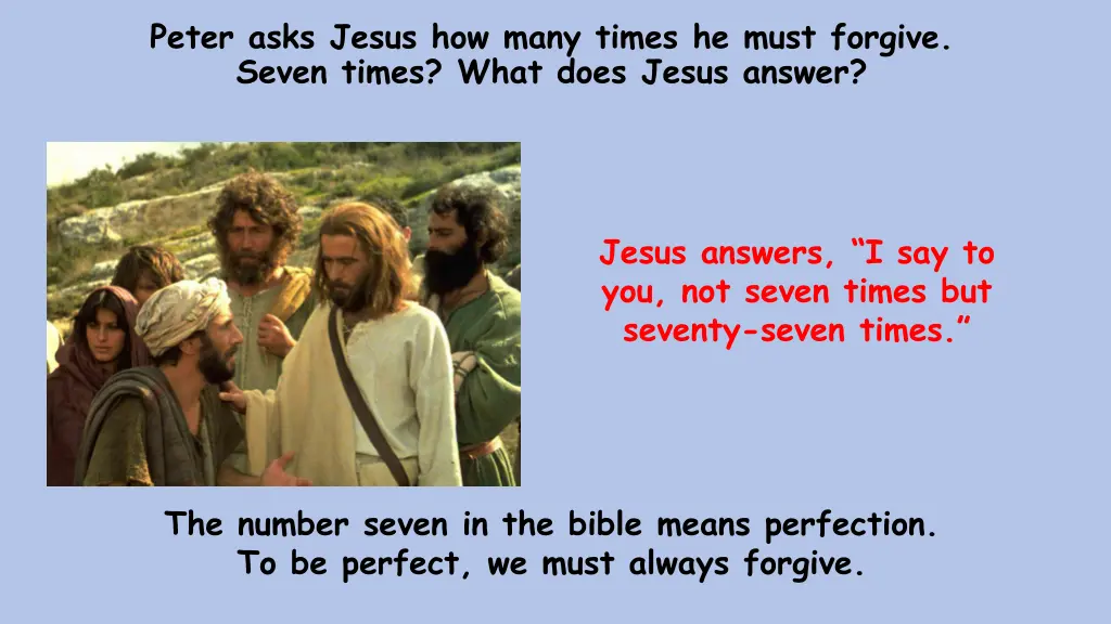 peter asks jesus how many times he must forgive