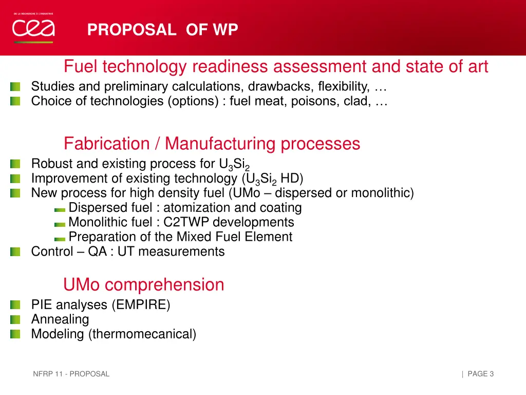 proposal of wp