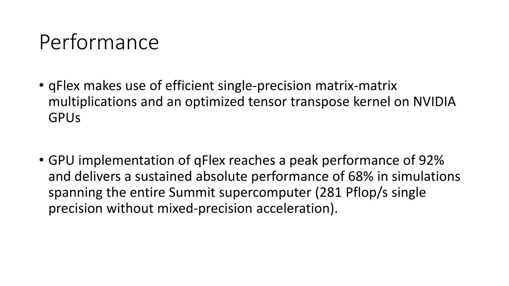performance