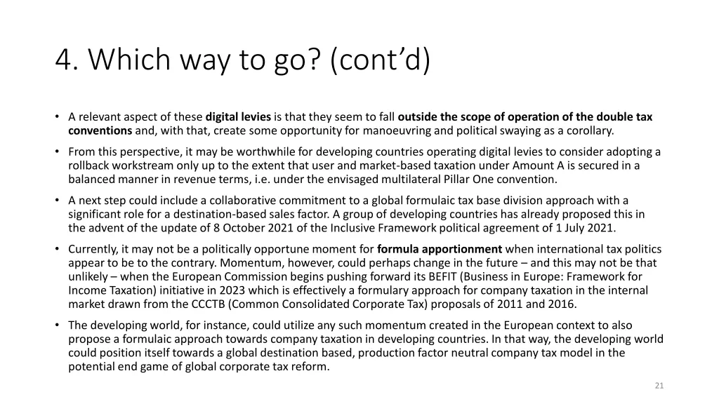 4 which way to go cont d 6