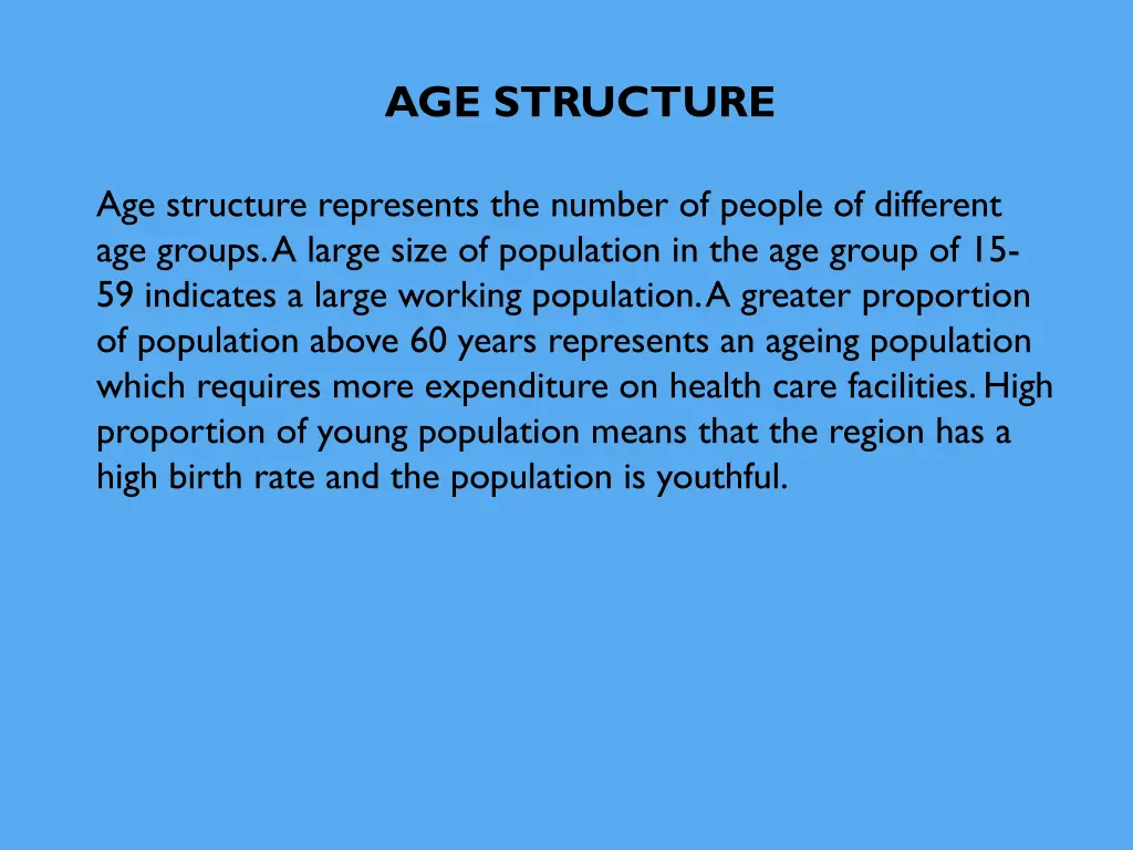 age structure