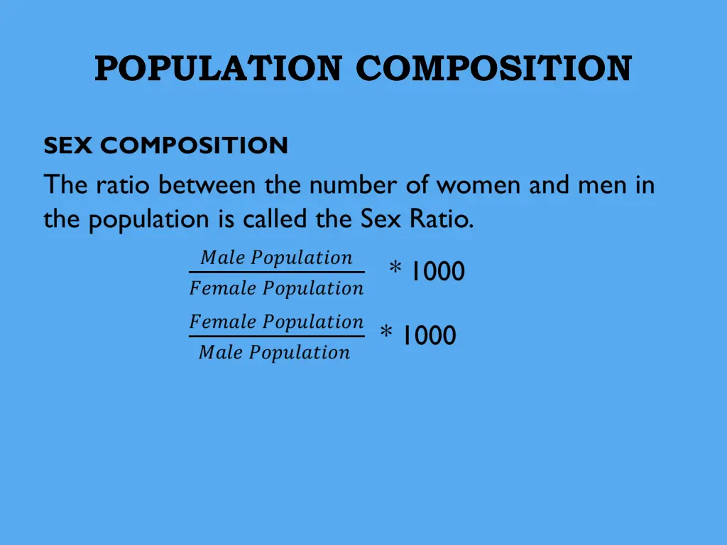 population composition