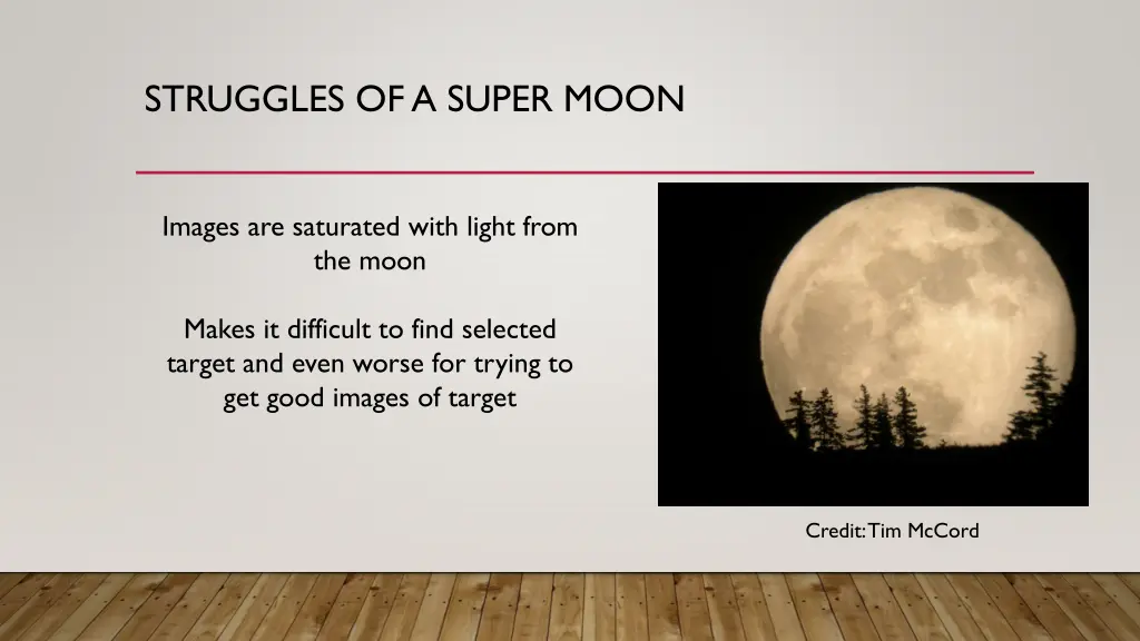 struggles of a super moon