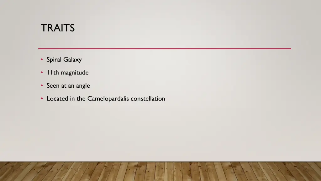 traits