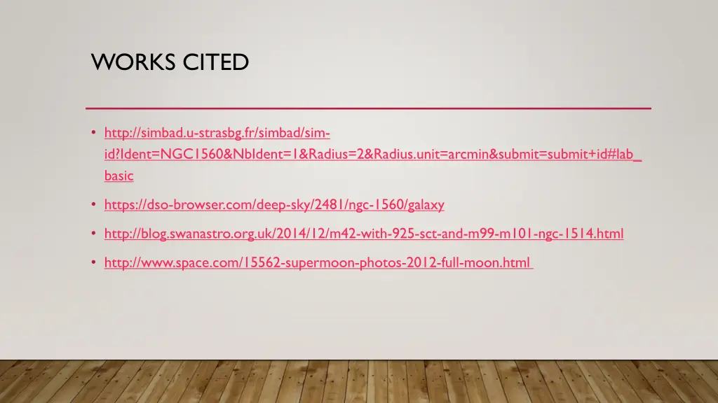 works cited