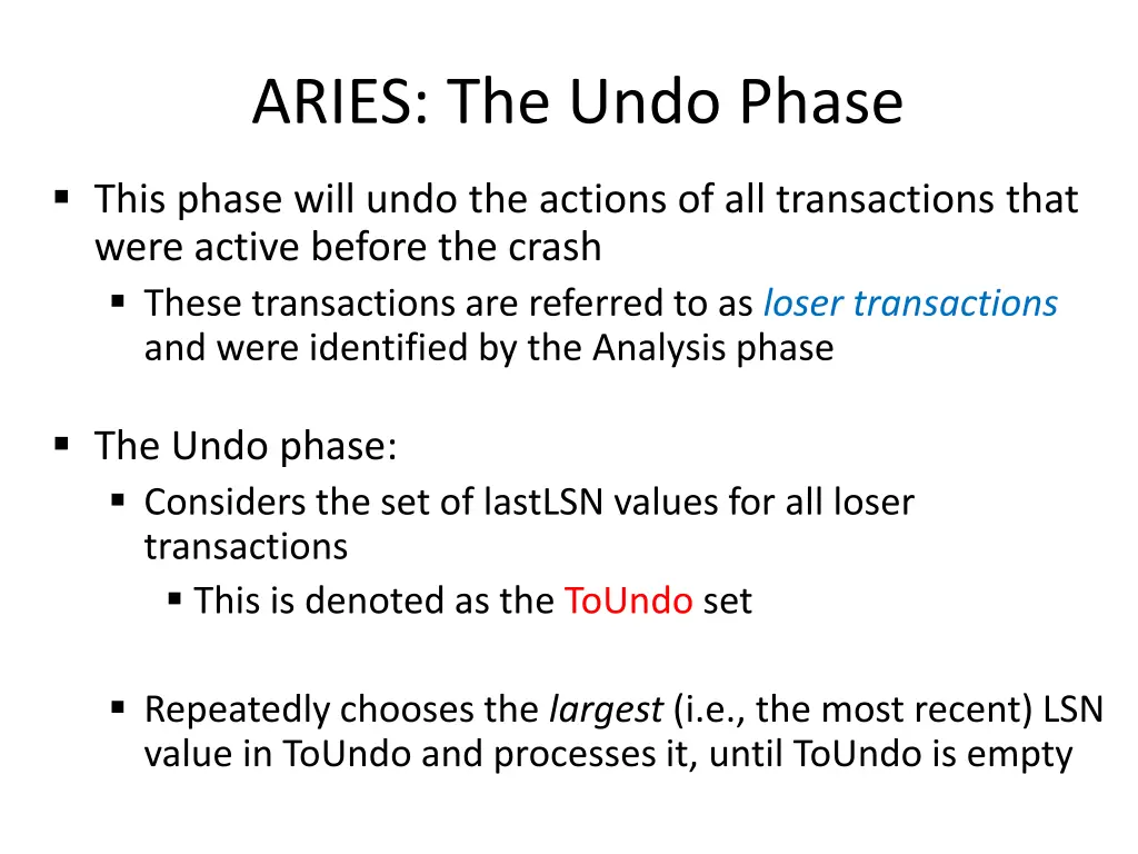 aries the undo phase