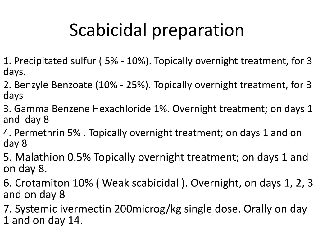 scabicidal preparation