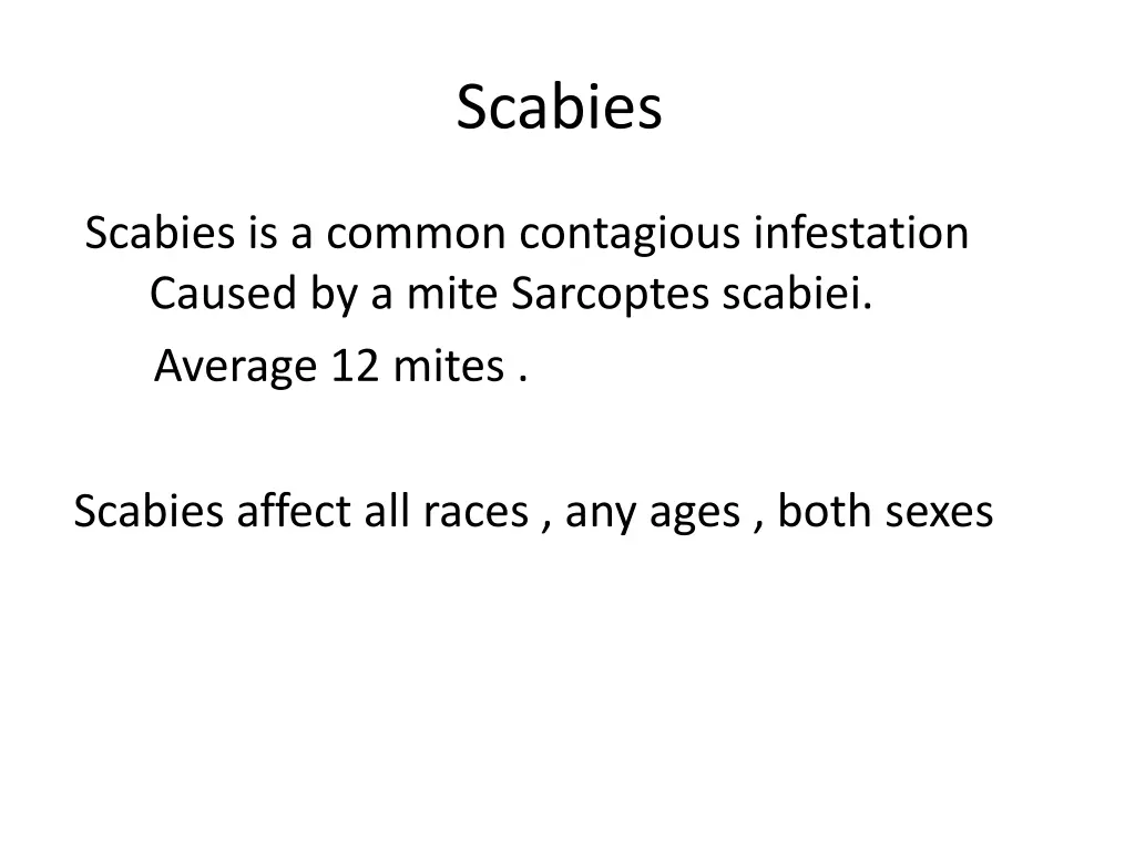 scabies