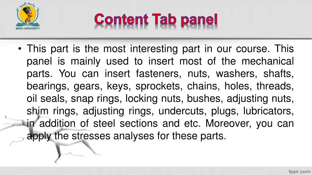 content tab panel