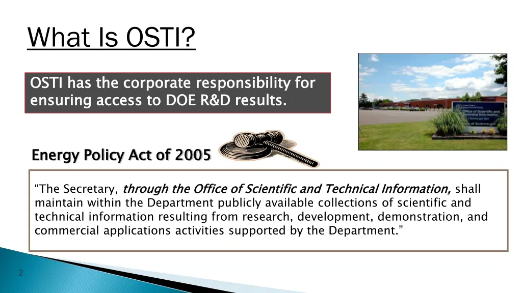 what is osti