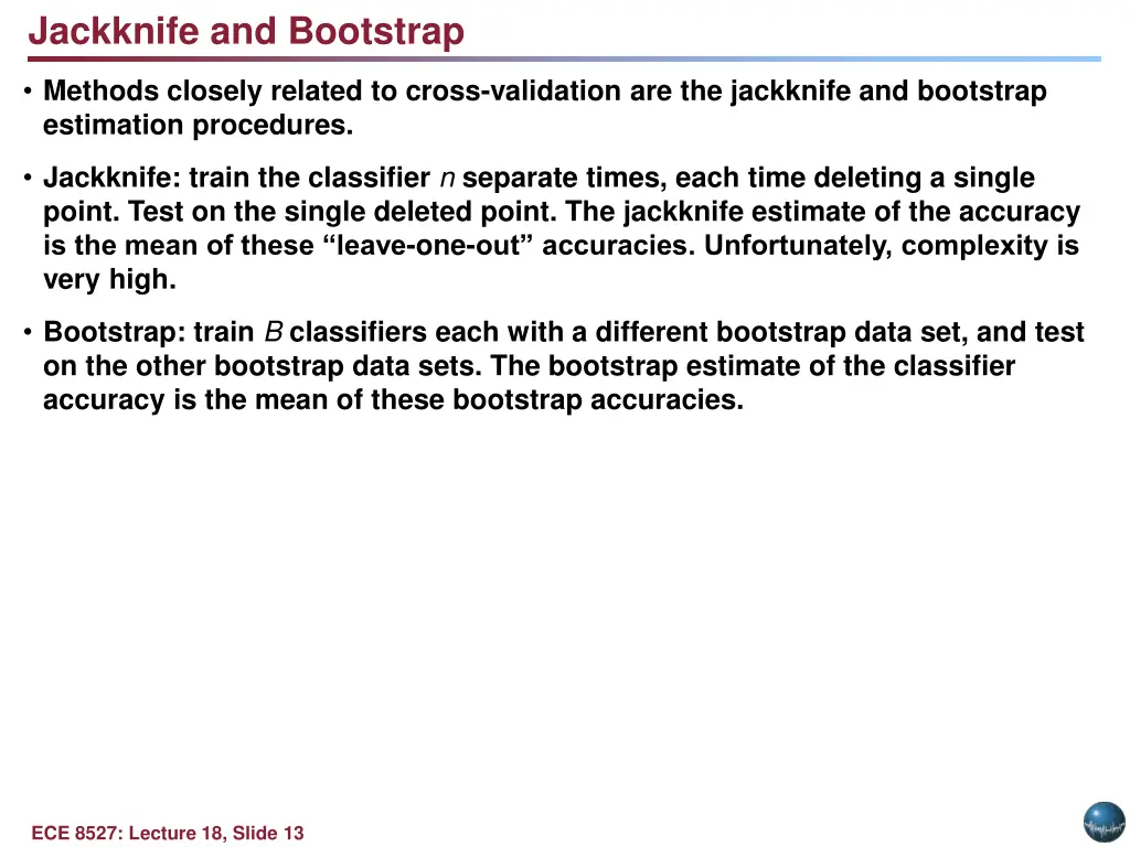 jackknife and bootstrap
